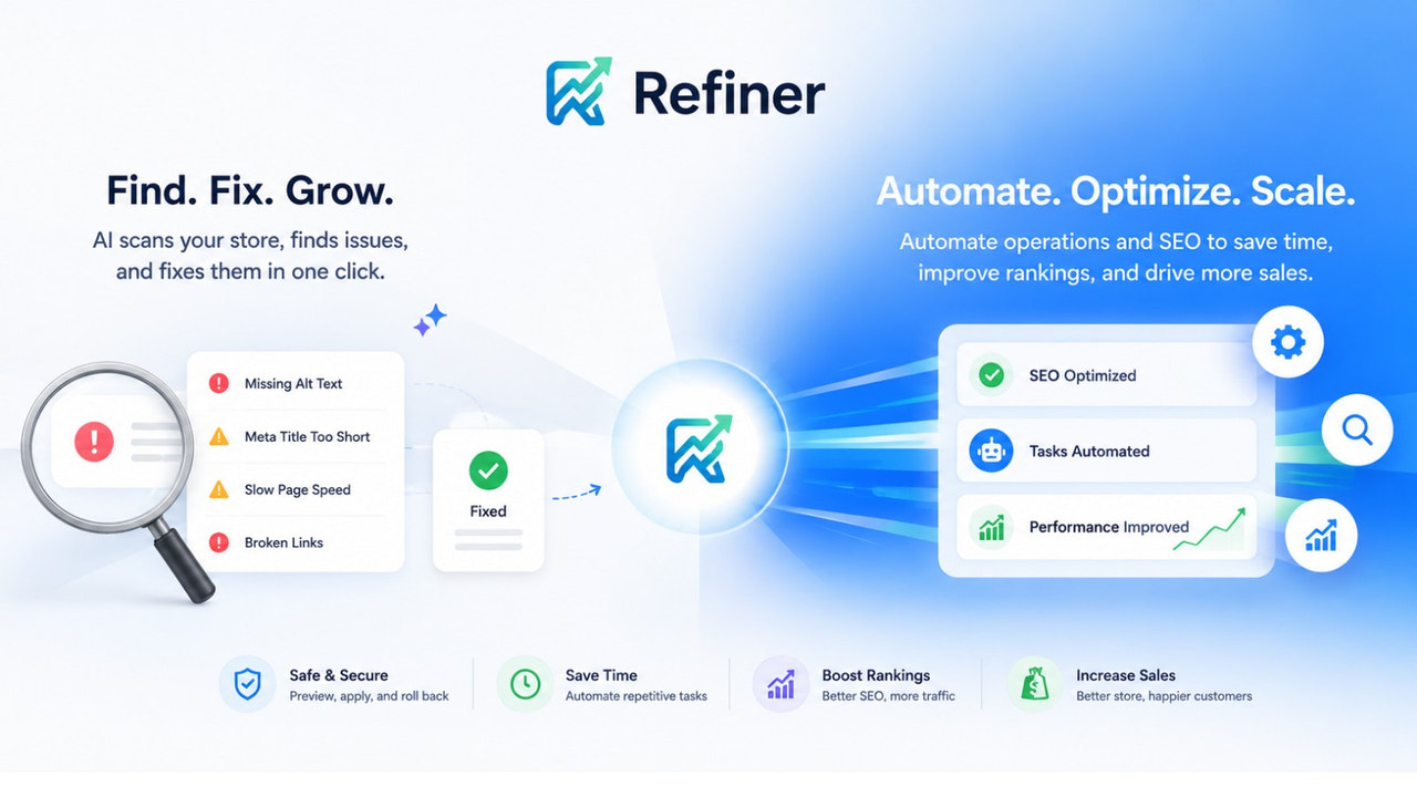 Refiner finds and fixes SEO and conversion issues